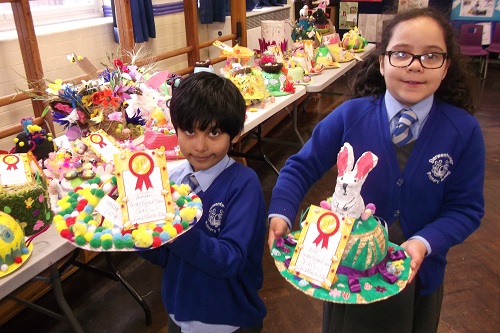 easter bonnets derwentwater primary