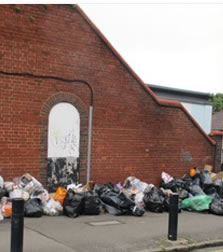 image of rubbish piled up