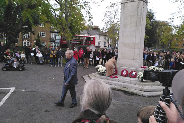 Remembrance service at Brentford Library