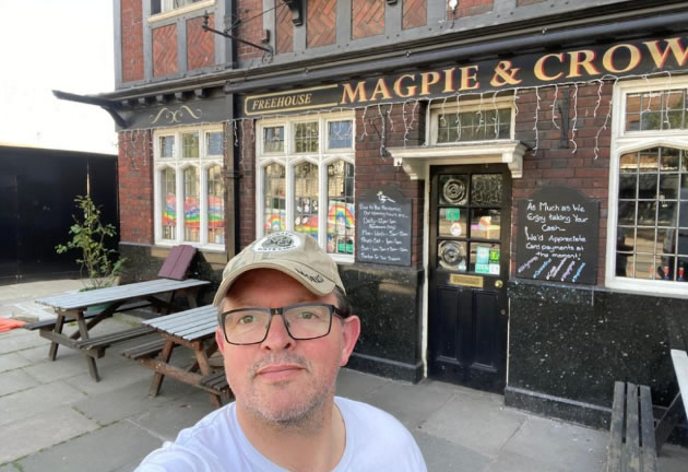 Scott Illman, who runs the Magpie and Crown pub 