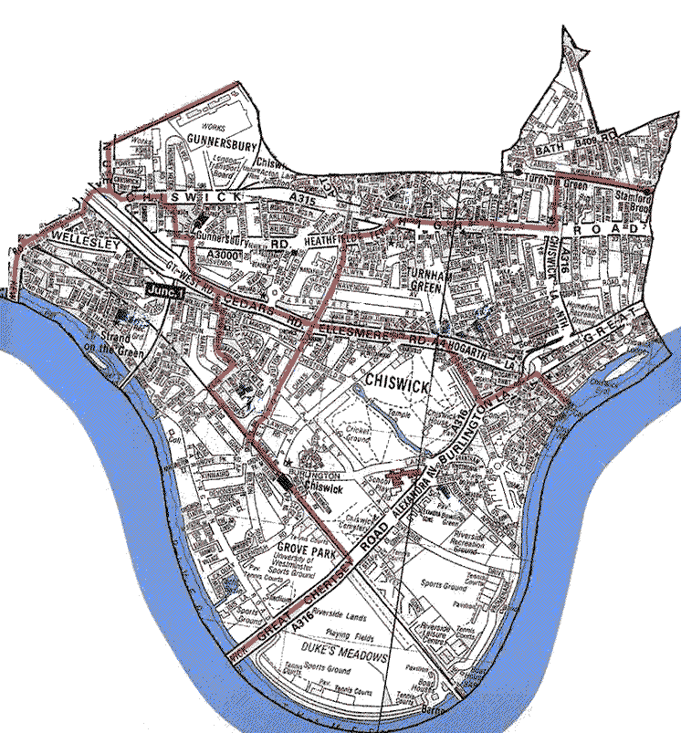 Pass your mouse over the map to see which areas are in the PAA of which school