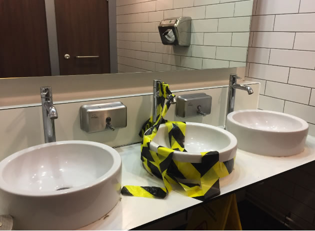 Broken sinks