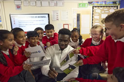 Bukayo Saka Returns to His Greenford Primary School