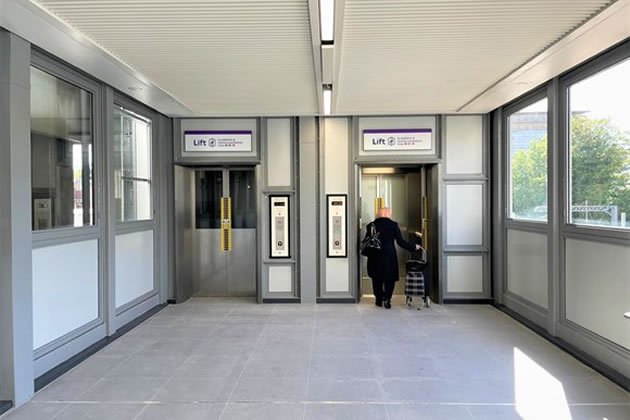 Lifts at Ealing Broadway station provide step free access 