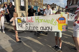Big Turnout for Hanwell Protest Against Slot Casino