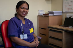 The Nurse from the Philippines Blown in by a Typhoon