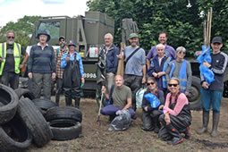 River Brent Clean-up Nets Two Tonnes of Rubber