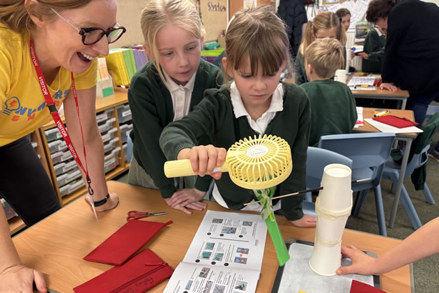 Laura Cross (left) at one of her workshops 