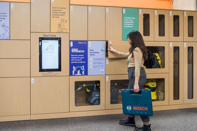 The lockers will be available in the shopping centre