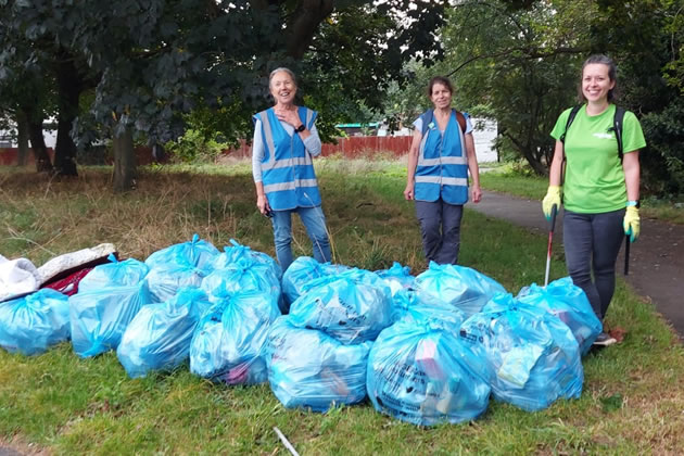 North Hyde group volunteers including Cathy Swift 