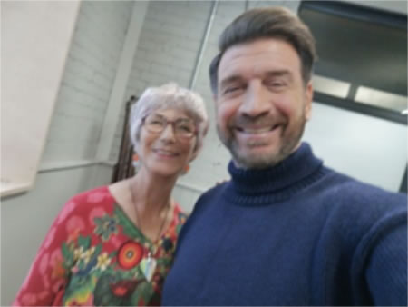 Vivien with Nick Knowles