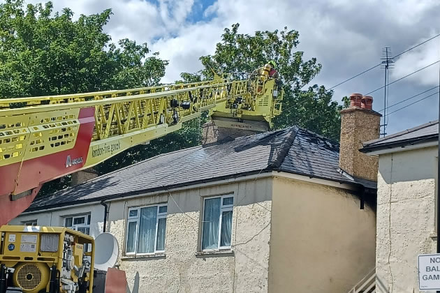 Fire fighters used specialist equipment