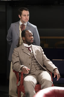 Harry Trench (Alex Waldman) with Cokane (Stefan Adegbola) 