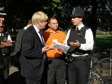 Boris listens to PC Finlay