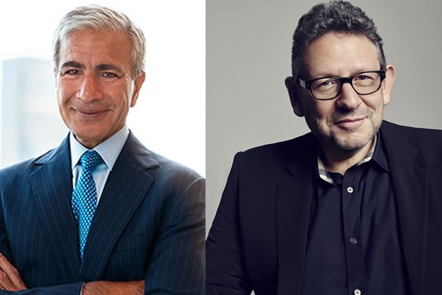 Prakash Melwani (left) and Sir Lucian Grainge CBE (right)