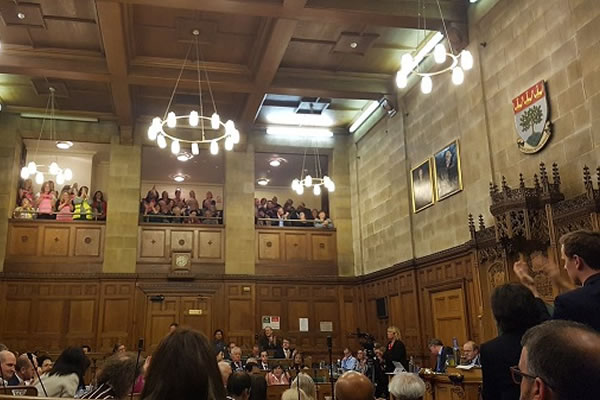 A meeting in the Ealing Council chamber