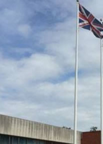 flag at half mast civic centre