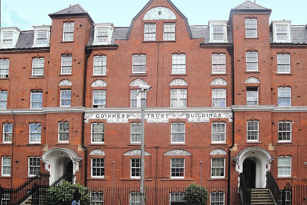 The Guinness Trust Buildings on Fulham Palace Road in Hammersmith 