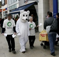 polar bear in ealing high street