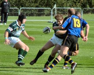 rugby players in action