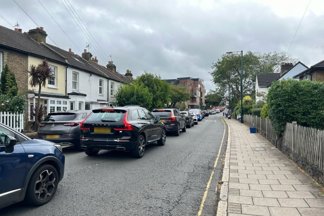 Traffic on Sandycombe Road