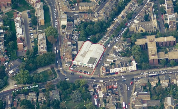 Bird's Eye view of Cathnor Park area